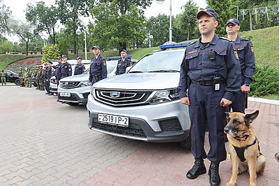 МВД и МЧС провели совместные учения в Летнем амфитеатре в Витебске