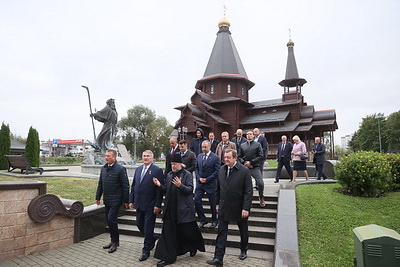 Парламентская делегация Совета Федерации России посетила храм-памятник в честь Всех Святых