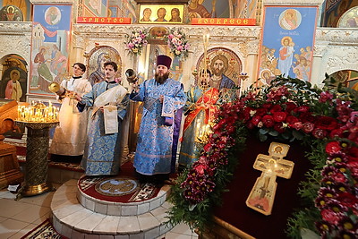 В Витебске прошла Божественная литургия, посвященная празднику Благовещения Пресвятой Богородицы
