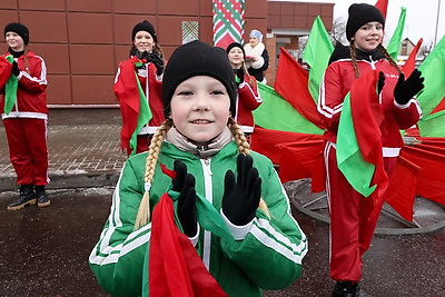 Тематический арт-объект \"Марафона единства\" открыли в Орше