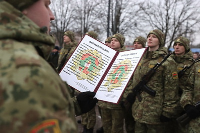 Новобранцы Гродненской погрангруппы приняли военную присягу