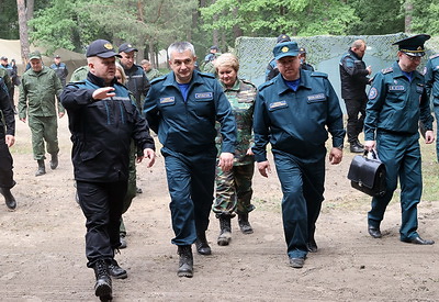 В Гомеле проходит тренировка по обеспечению ПАСО в условиях военного времени