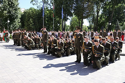 Выпуск офицеров военного факультета прошел в БГУ