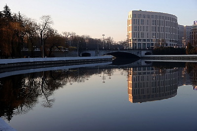 Солнечное утро в Минске