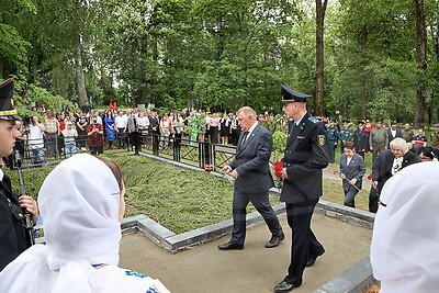 В Славгороде перезахоронили останки жертв геноцида