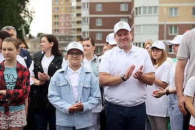 В Витебске открыли многофункциональную спортплощадку