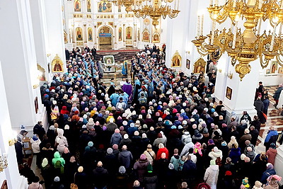 Ковчег с частицей Пояса Пресвятой Богородицы прибыл в Витебск