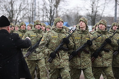 Новобранцы Гродненской погрангруппы приняли военную присягу