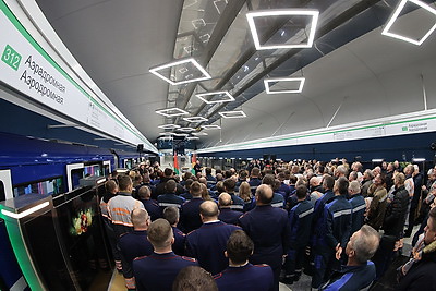 Лукашенко принял участие в торжественном открытии нового участка Минского метрополитена