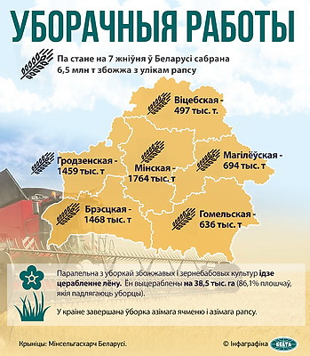 Инфографика. Уборочные работы