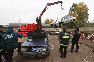 В Минске прошли соревнования по ликвидации последствий ДТП