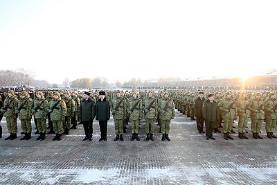 Более 750 военнослужащих-новобранцев приняли присягу в Брестской крепости