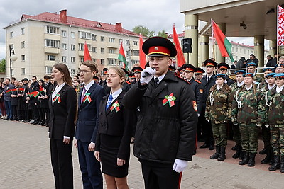 В Витебске прошла церемония празднования Дня государственных флага, герба и гимна