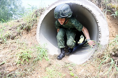 Смена военно-патриотического лагеря проходит на базе 72-го ОУЦ