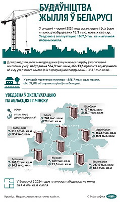 Инфографика. Строительство жилья в Беларуси