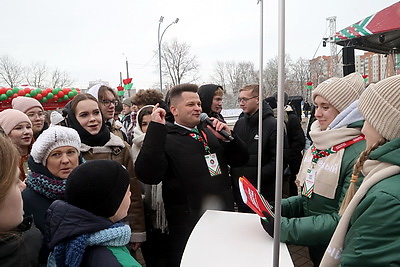 Городской квест и интерактивные площадки: второй день \"Марафона единства\" проходит в Могилеве