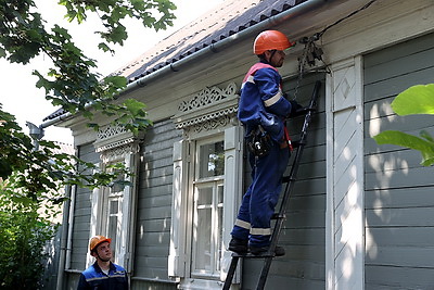 Ликвидация последствий непогоды в Гомеле