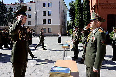 Выпуск офицеров военного факультета прошел в БГУ