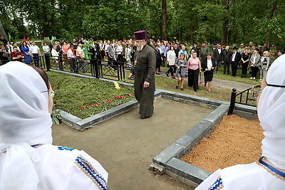 В Славгороде перезахоронили останки жертв геноцида