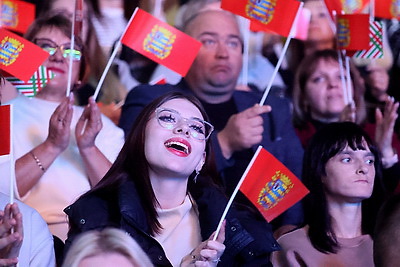 \"Марафон единства\": в Молодечно прошел масштабный концерт \"Время выбрало нас\"