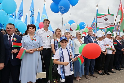 Лучшие трудовые коллективы области чествовали в Витебске