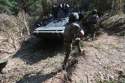 Белорусские военнослужащие выполняют задачи по усилению государственной границы на южном направлении