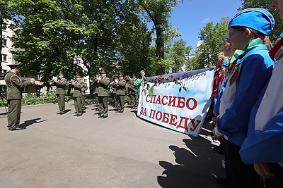 В Минске состоялась акция \"Здесь живет ветеран\"