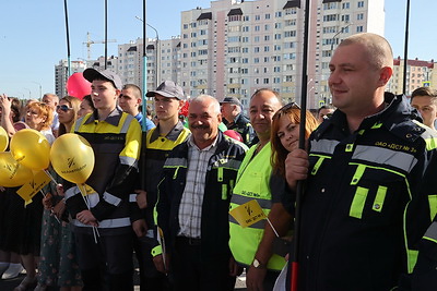 В Могилеве открыли завершающую третью очередь дороги-дублера ул.Якубовского-Загородное шоссе