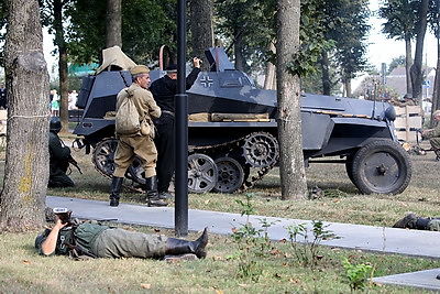 Военно-историческую реконструкцию показали гостям XXXI Дня белорусской письменности в Ивацевичах