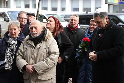 На месте входа в Минское гетто открыли памятную доску