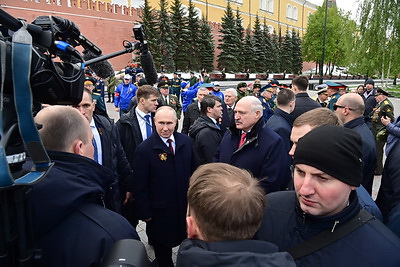 Лукашенко в Москве принял участие в торжествах в честь Дня Победы