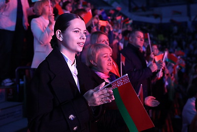 \"Время выбрало нас\": масштабный концерт \"Марафона единства\" прошел в Жлобине