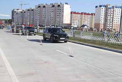 В Могилеве открыли завершающую третью очередь дороги-дублера ул.Якубовского-Загородное шоссе