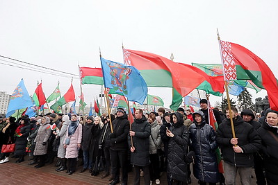 Праздничный митинг в честь Дня защитников Отечества прошел в Витебске