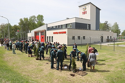 Новое пожарное депо открылось в молодом гродненском микрорайоне Грандичи