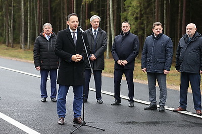 Транзитная магистраль. Участок трассы Р46 после реконструкции открыли в Полоцком районе