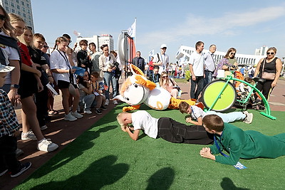 Спортивный праздник \"Олимпийский день\" проходит в Минске