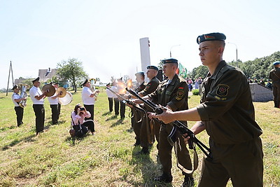 Останки бойцов Красной армии перезахоронили в Лиозненском районе