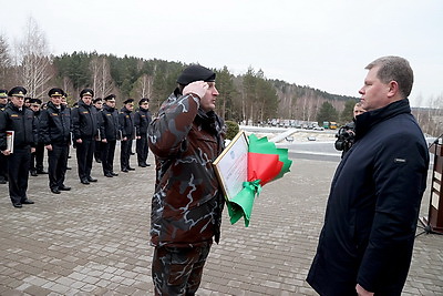 Торжественный митинг, посвященный Дню милиции, состоялся в Могилеве