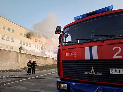 В Витебске при пожаре в ТЦ спасены 10 человек, еще 215 эвакуированы