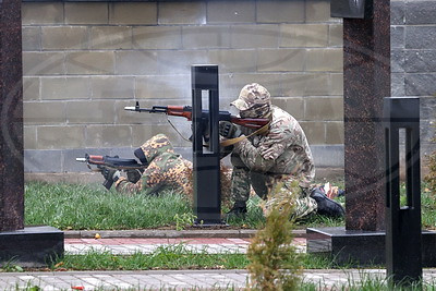 Четко и слаженно. Нападение условного противника на военный комиссариат отразили в Могилеве