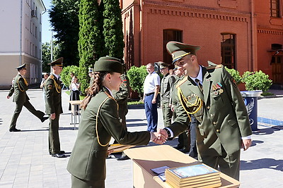 Выпуск офицеров военного факультета прошел в БГУ