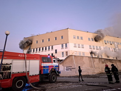 В Витебске при пожаре в ТЦ спасены 10 человек, еще 215 эвакуированы