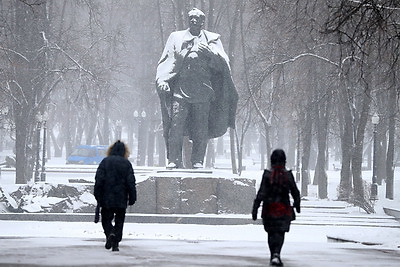 Снегопад в Минске