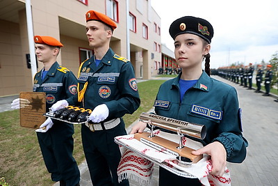 Торжественная церемония открытия пожарного депо состоялась в жилом районе \"Минск-Мир\"