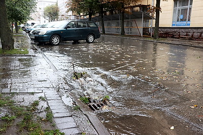 Последствия непогоды в Минске