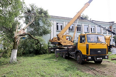 Ликвидация последствий непогоды в Гомеле