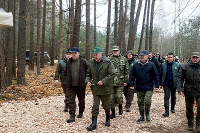 Помощь людям и стране. Головченко принимает участие в акции \"Дай лесу новае жыццё!\"