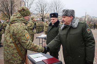 Новобранцы Гродненской погрангруппы приняли военную присягу