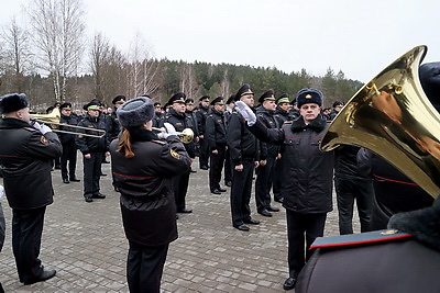 Торжественный митинг, посвященный Дню милиции, состоялся в Могилеве